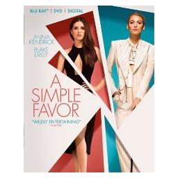Simple favor (br/dvd/w-digital) (eng w/span-sub)